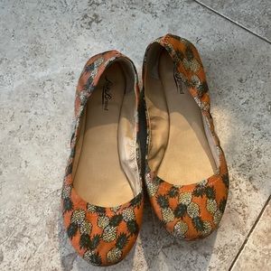 Lucky Brand Size 11 Pineapple flats